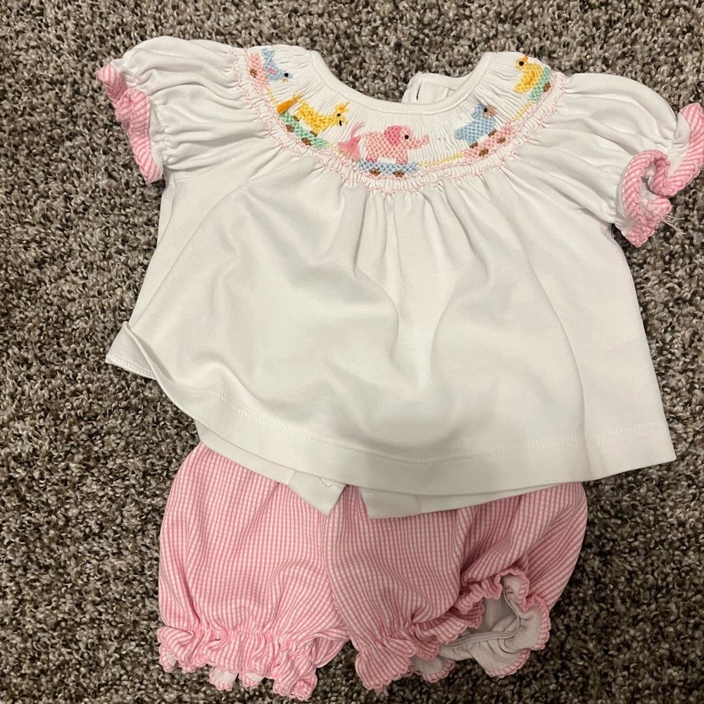 Petit Bebe smocked outfit